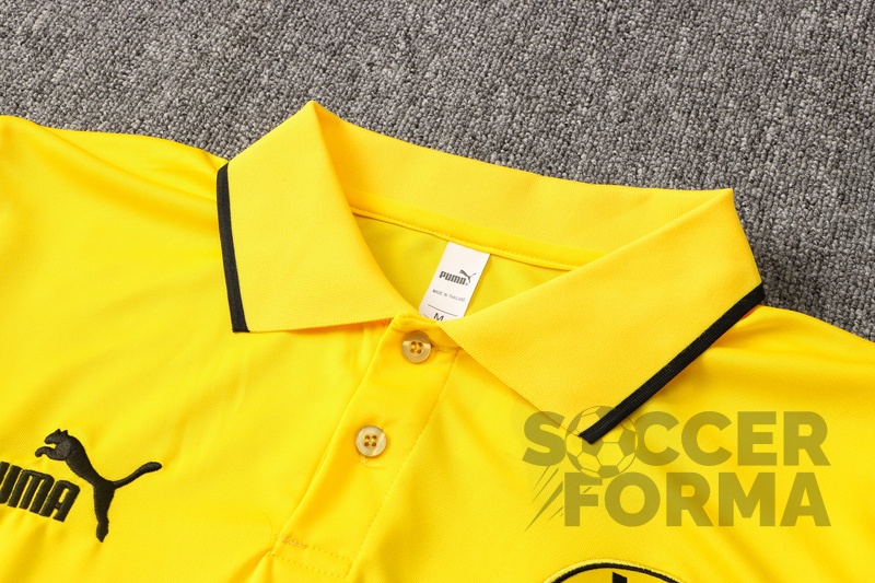 Желтая футболка поло Боруссия Дортмунд 2021-2022 - вид 3