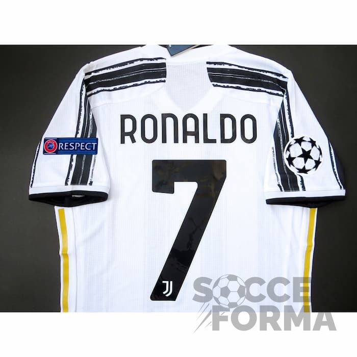 Игровая футболка Ювентус Роналдо 7 2020-2021 аутентичная с патчами - вид 4