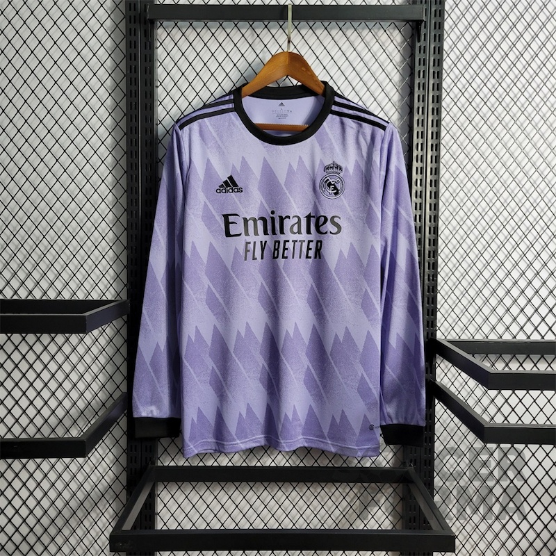 Гостевая футболка Реал Мадрид длинный рукав 2022-2023