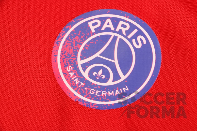 Красная футболка поло ПСЖ 2021-2022 - вид 4