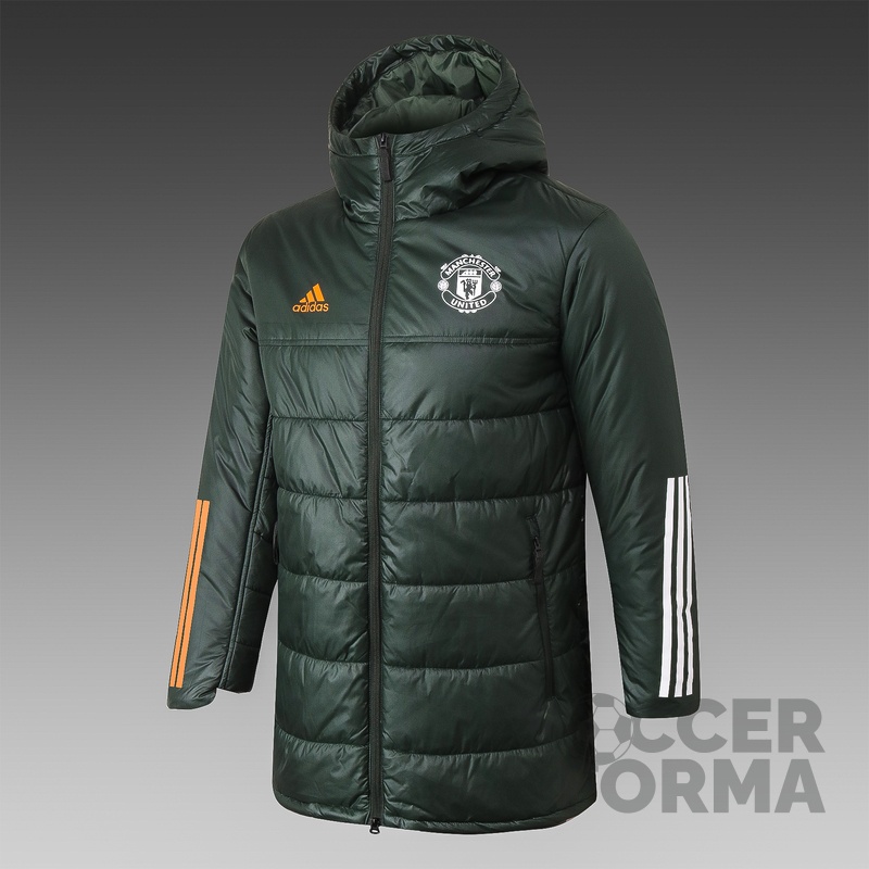 Зелёная куртка Манчестер Юнайтед зимняя - вид 1