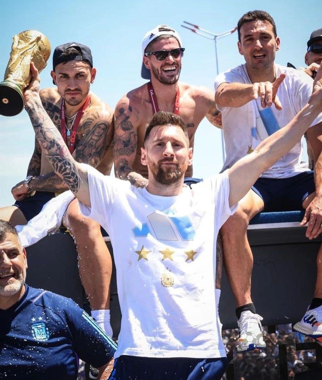 Лимитированная футболка сборной Аргентины 2022 голубая - вид 4