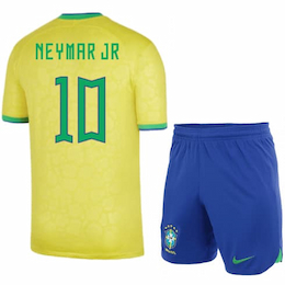 Детская форма сборной Бразилии Неймар 10 2022-2023