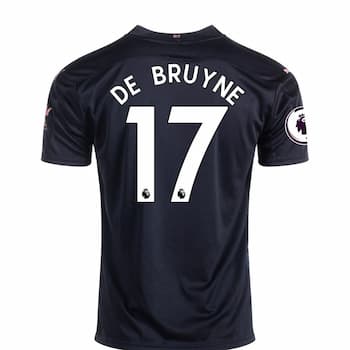 Гостевая футболка Манчестер Сити Де Брюйне 17 2020-2021