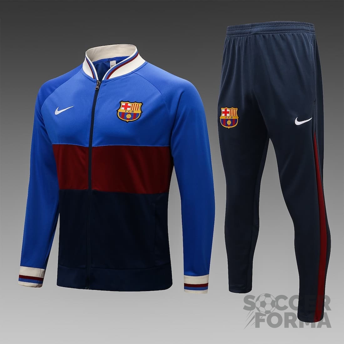 Парадный костюм Барселона 2021-2022 сине-бордовый - вид 1