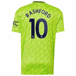 Третья футболка Манчестер Юнайтед Рэшфорд 10 2022-2023
