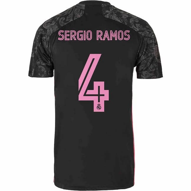 Третья футболка Реал Мадрид Серхио Рамос 4 2020-2021