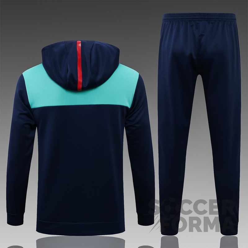 Спортивный костюм Арсенал 2021-2022 с капюшоном синий - вид 2