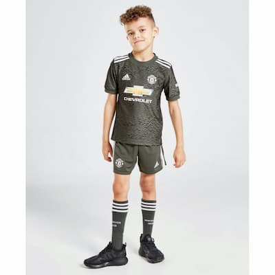 Детская гостевая форма Манчестер Юнайтед 2020-2021 с гетрами