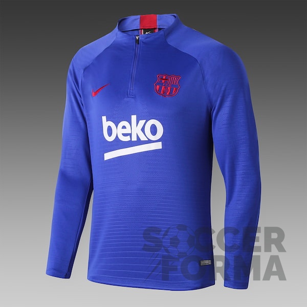 Спортивный костюм Барселона 2020 синий - вид 2