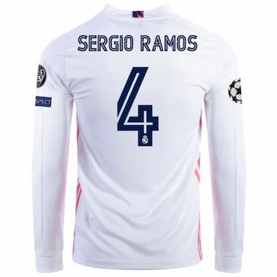 Футболка Реал Мадрид Серхио Рамос 4 2020-2021 с патчами