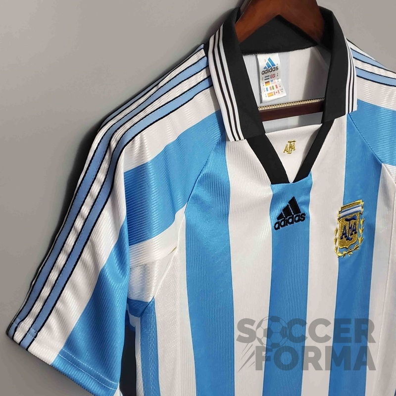 Ретро футболка сборной Аргентины 1998 - вид 3