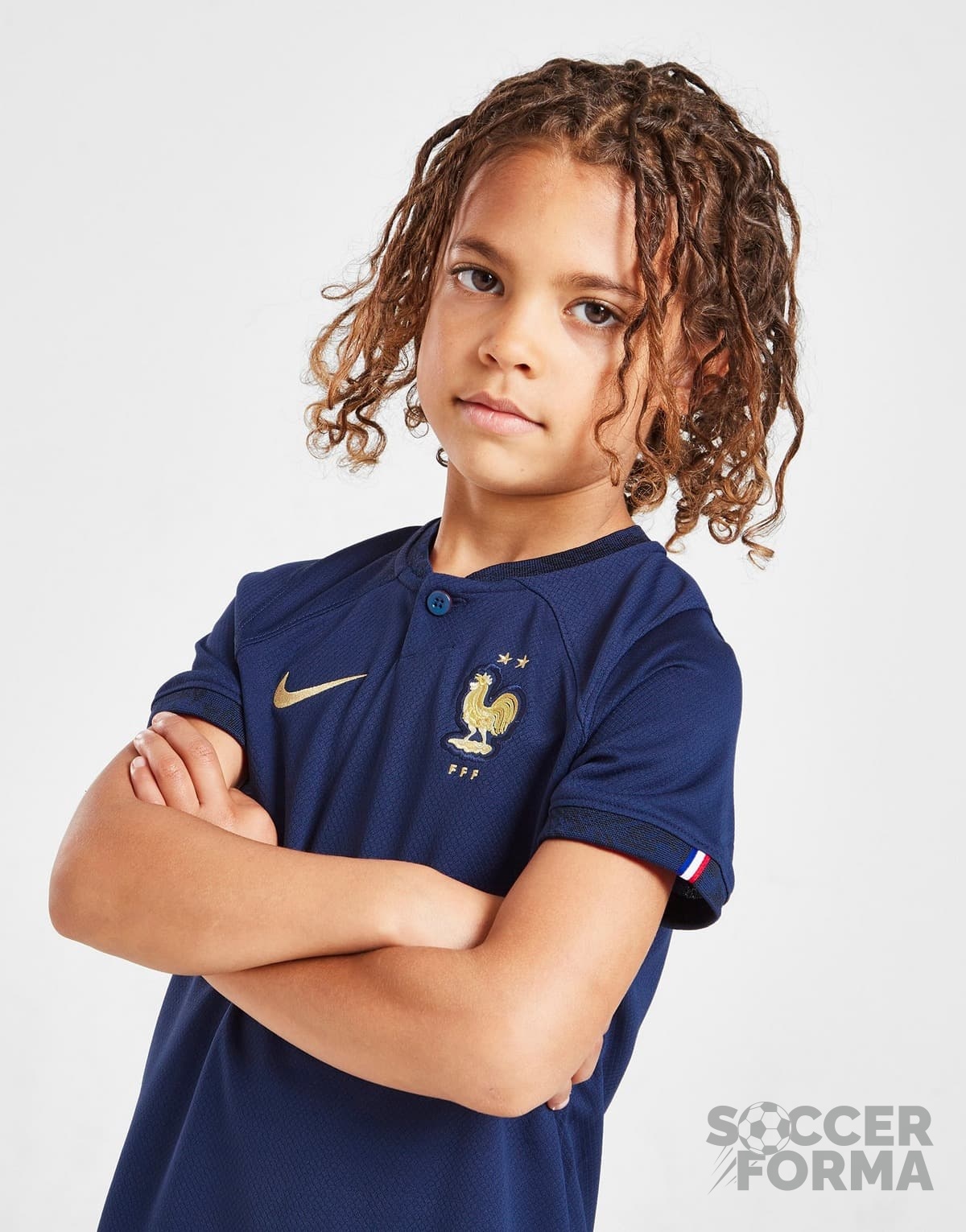 Детская форма сборной Франции 2022-2024 с гетрами - вид 2