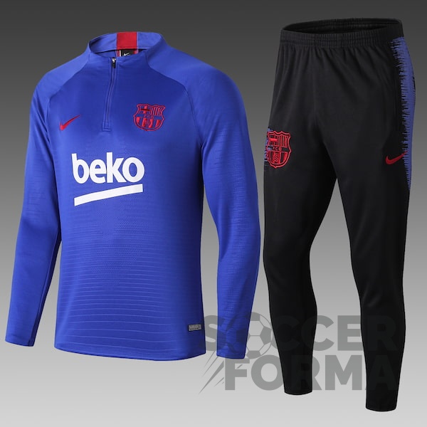 Спортивный костюм Барселона 2020 синий - вид 1