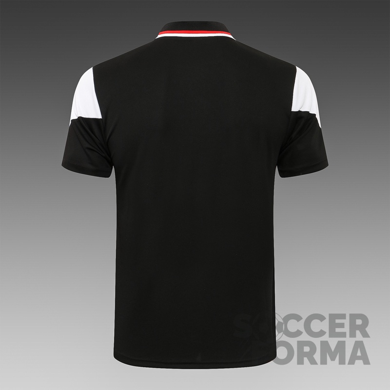 Черная футболка поло Милан 2021-2022