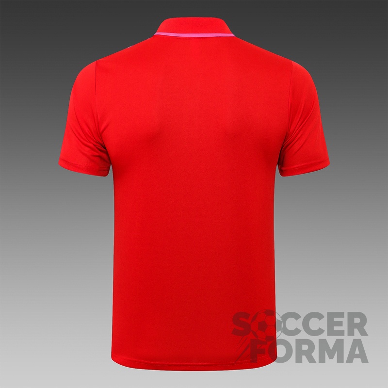 Красная футболка поло ПСЖ 2021-2022 Paris - вид 2