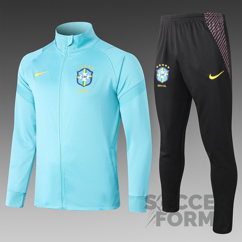 Парадный костюм сборной Бразилии 2021-2022 голубой - вид 1