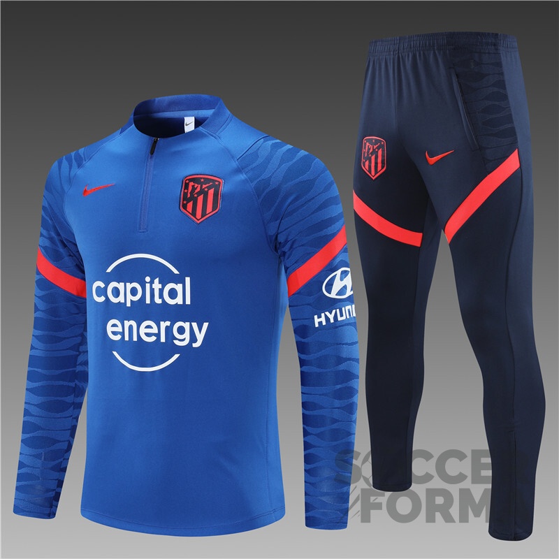 Тренировочный костюм Атлетико Мадрид 2021-2022 синий - вид 1
