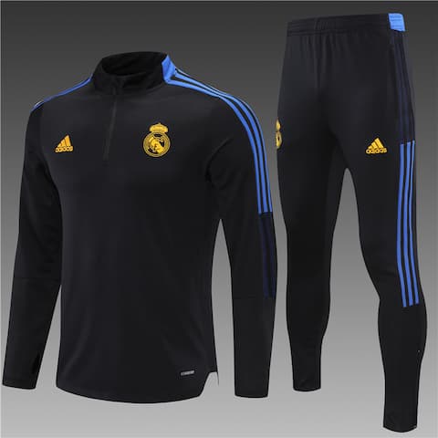 Детский тренировочный костюм Реал Мадрид 2022 черный