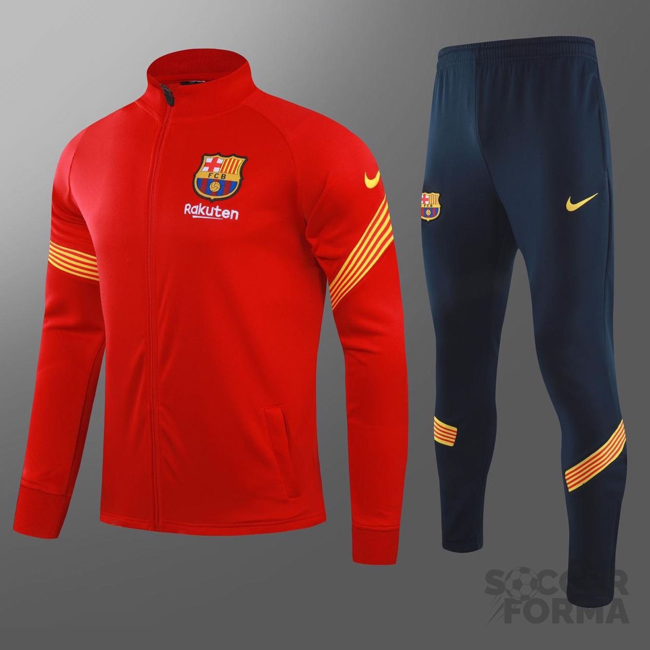 Спортивный костюм Барселона красный 2020-2021