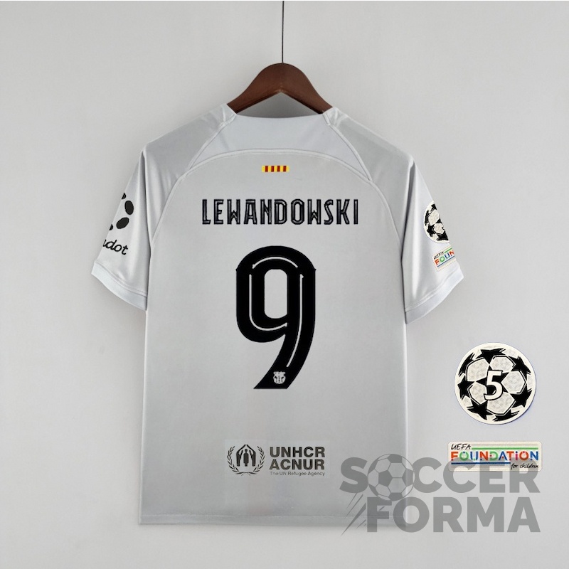 Третья футболка Барселоны Левандовски 9 2022-2023 - вид 1