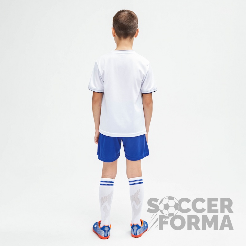 Детская футбольная форма Jetron lucky бело-синяя