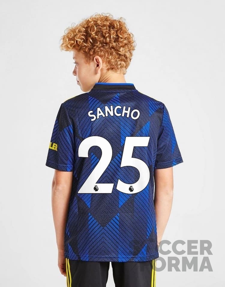 Детская форма Манчестер Юнайтед Санчо 25 2021-2022 третья