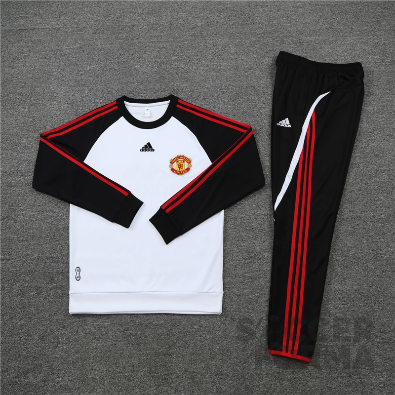 Спортивный костюм Манчестер Юнайтед 2021-2022 бело-черный - вид 3