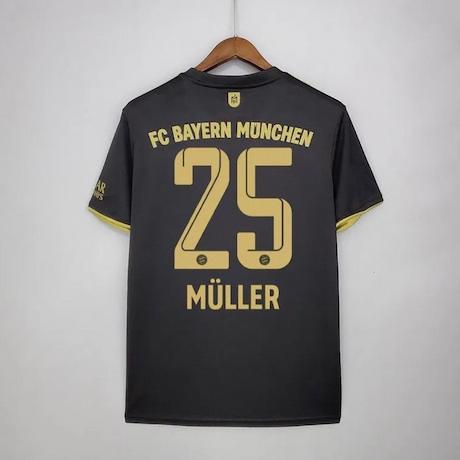Гостевая футболка Мюллер 25 Бавария Мюнхен 2021-2022