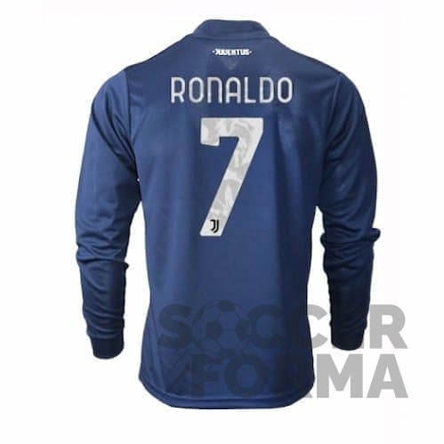 Гостевая футболка Ювентус Роналдо 7 2020-2021 с длинным рукавом - вид 1
