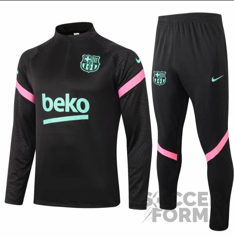 Спортивный костюм Барселона 2021 черный - вид 1