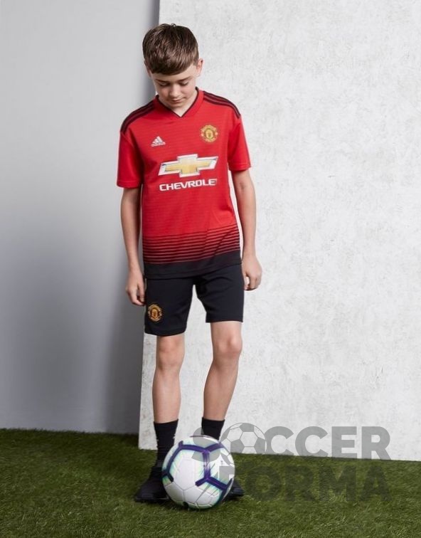 Детская форма Манчестер Юнайтед Погба 6 2018-2019 - вид 3