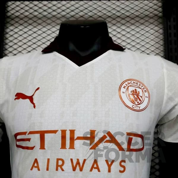 Гостевая футболка Манчестер Сити 2023-2024 игровая - вид 2