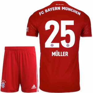 Детская форма Бавария Мюнхен Мюллер 25 2020-2021