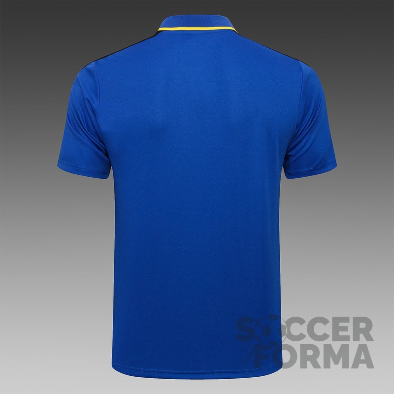Синяя футболка поло Манчестер Юнайтед 2021-2022