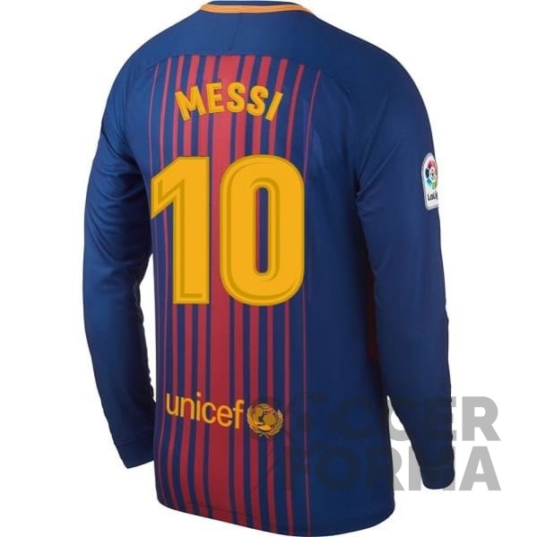 Футболка Барселоны Месси 10 2017-2018 длинный рукав Lux - вид 1