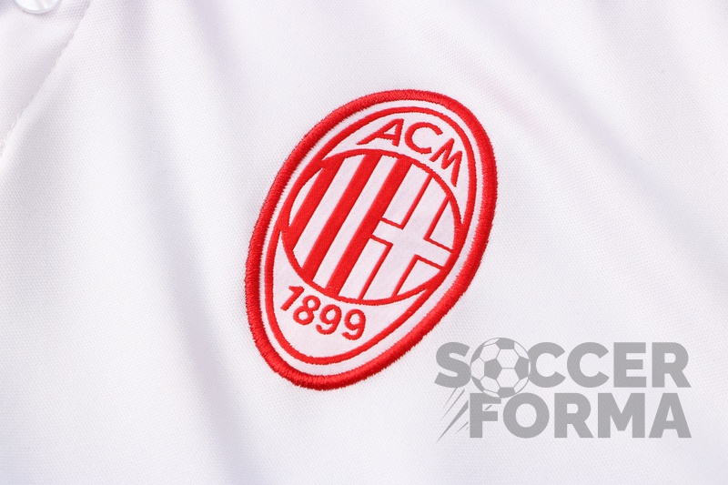 Белая футболка поло Милан 2021-2022