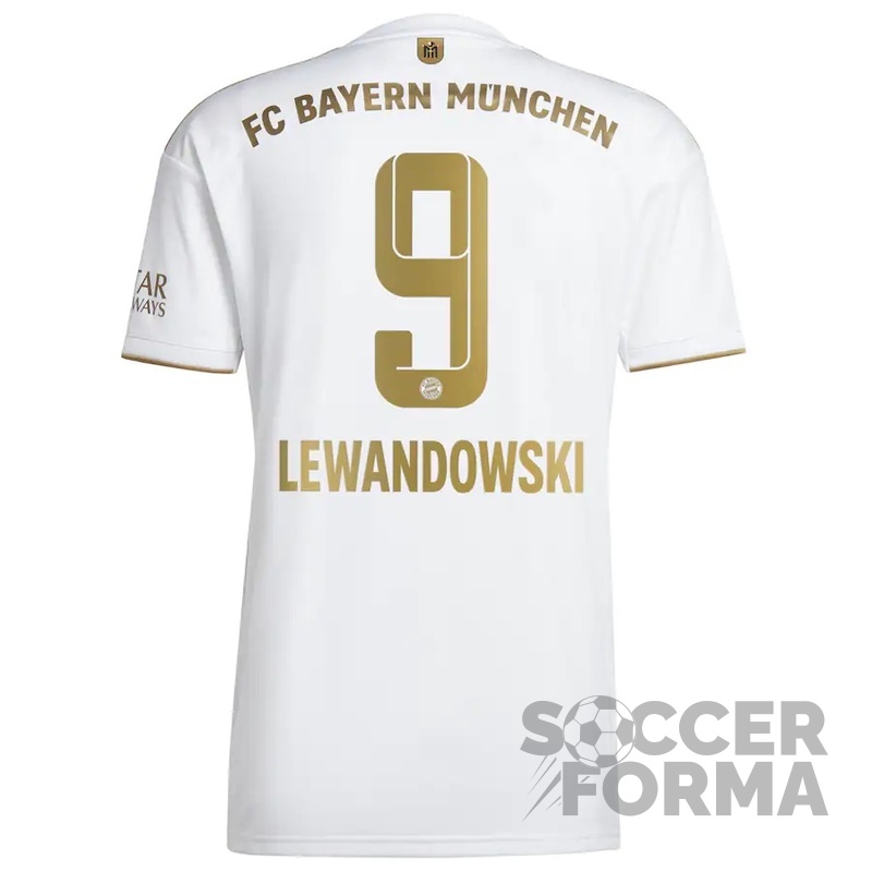 Гостевая футболка Бавария Мюнхен Левандовски 9 2022-2023 - вид 2