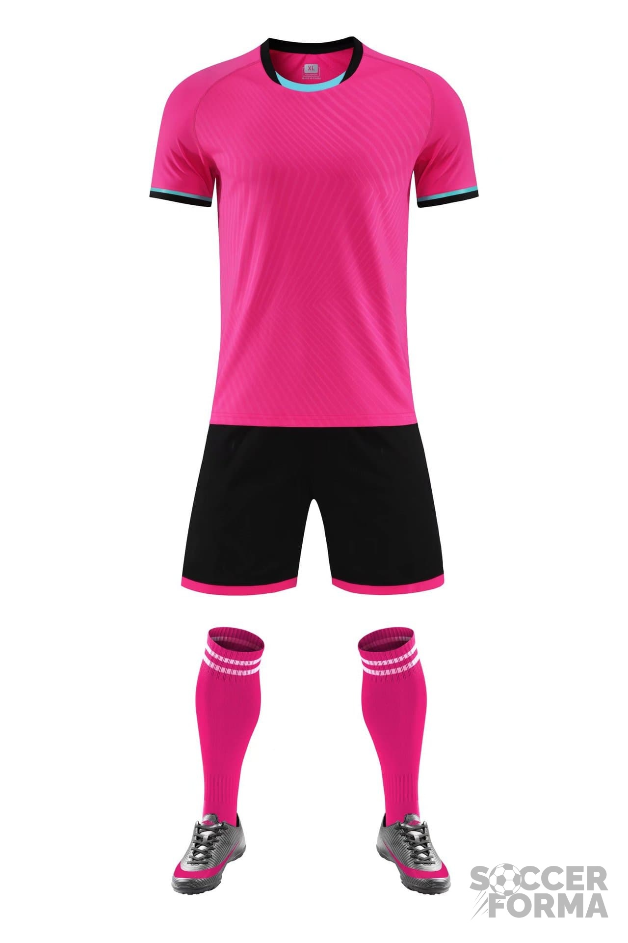 Детская футбольная форма Jetron Rich розовая