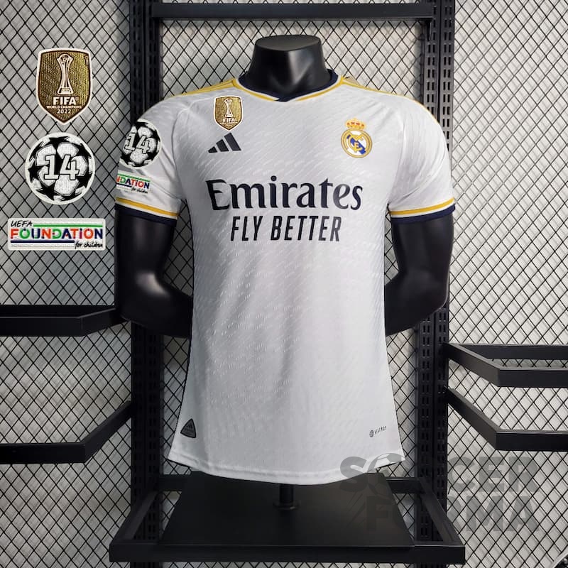Игровая футболка Реал Мадрид 2023-2024 с патчами - вид 1