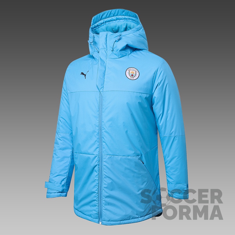 Куртка утепленная Манчестер Сити 2021-2022 голубая