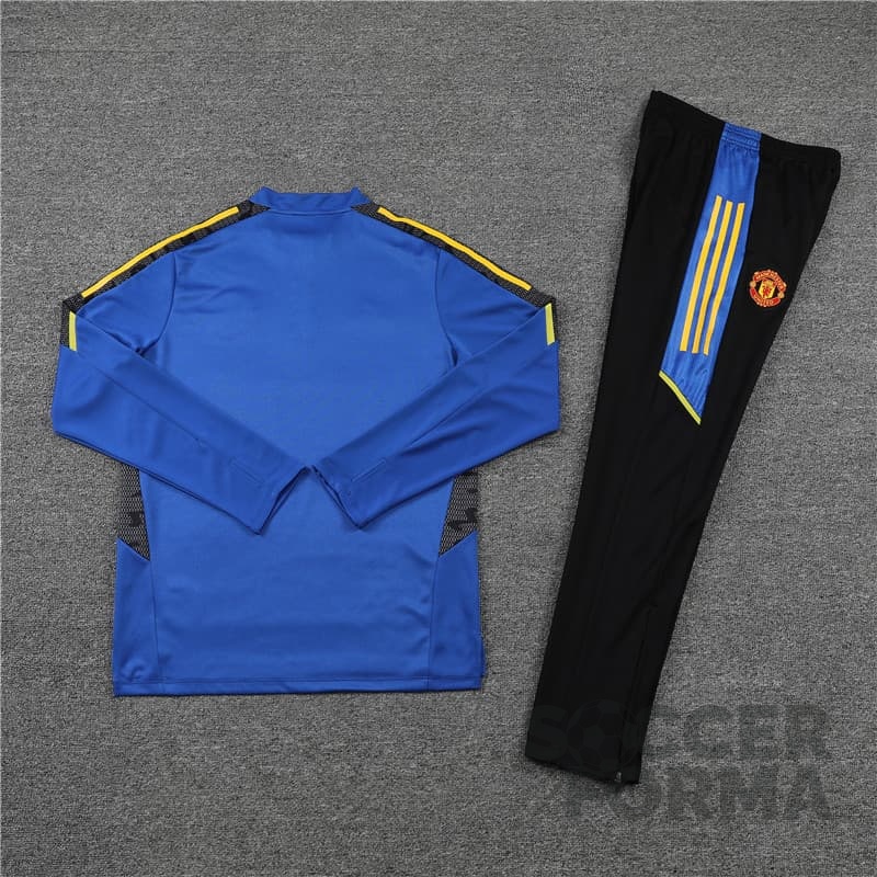 Детский тренировочный костюм Манчестер Юнайтед 2021-2022 синий - вид 4