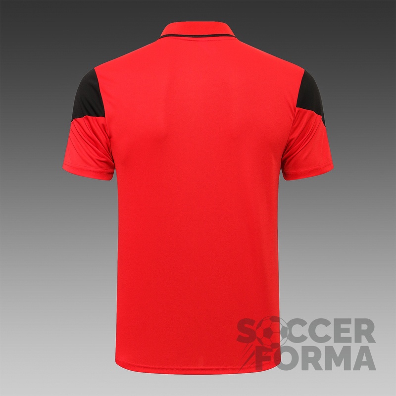 Красная футболка поло Милан 2021-2022 - вид 2
