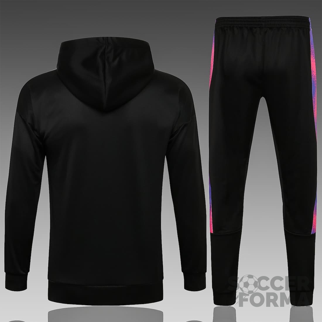 Спортивный костюм Джордан ПСЖ 2022 с капюшоном черный - вид 2