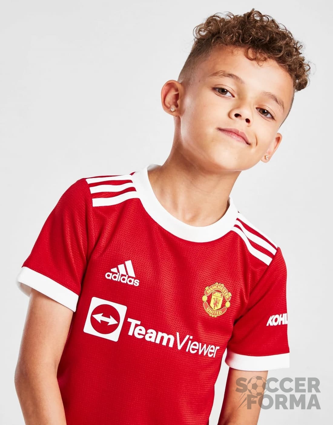 Детская форма Манчестер Юнайтед 2021-2022 с гетрами - вид 2