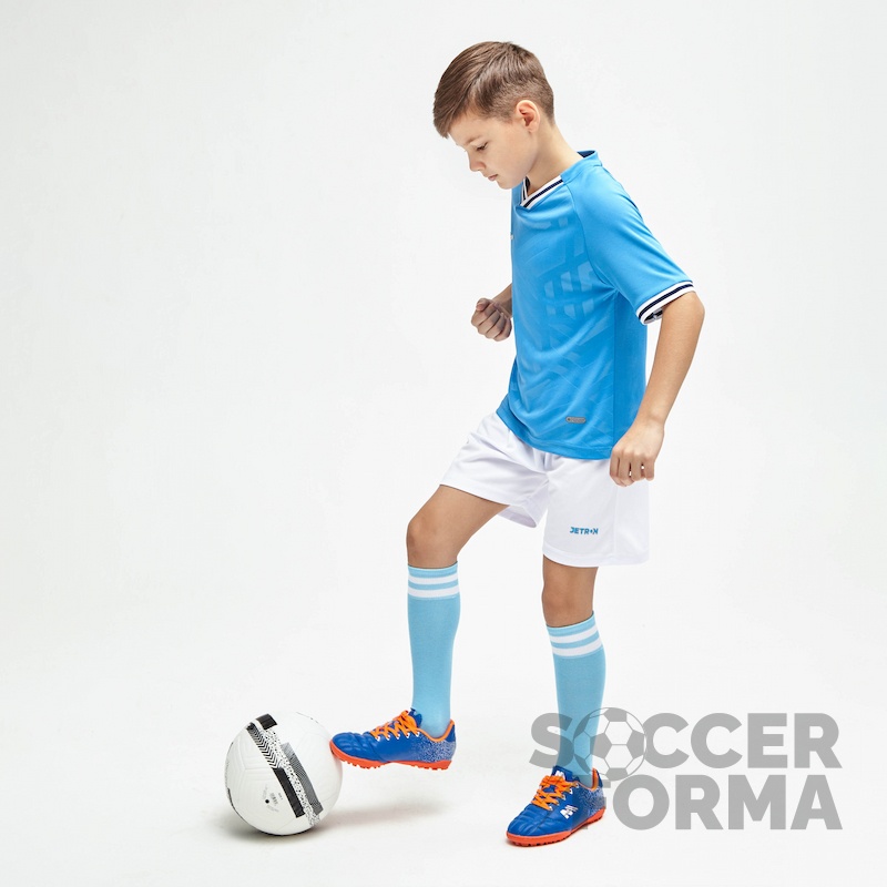Детская футбольная форма Jetron sky голубая - вид 4