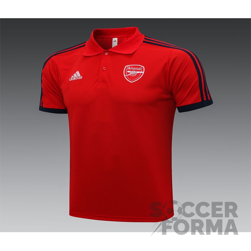 Красная футболка поло Арсенал 2021-2022
