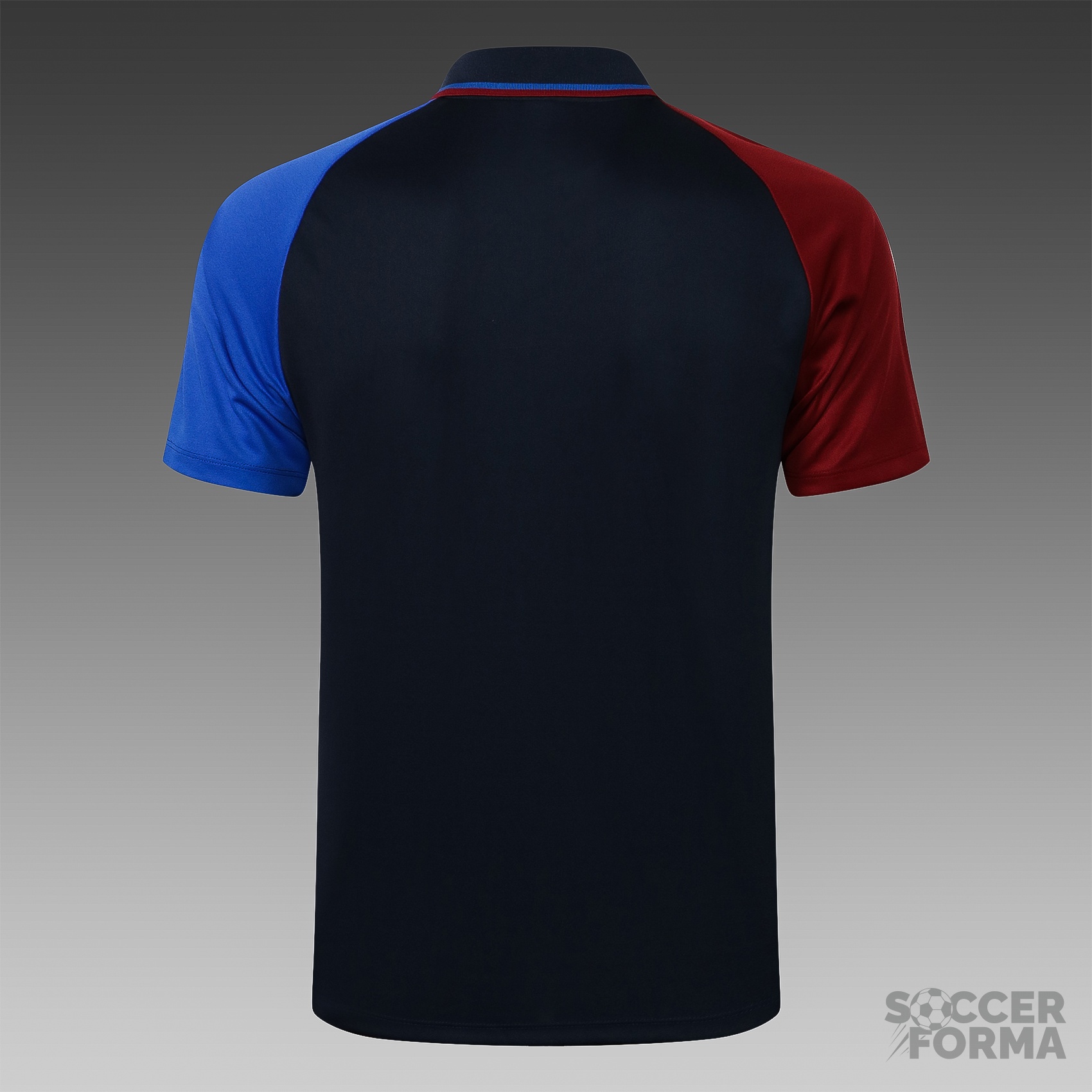 Синяя футболка поло Барселона 2021-2022 - вид 2