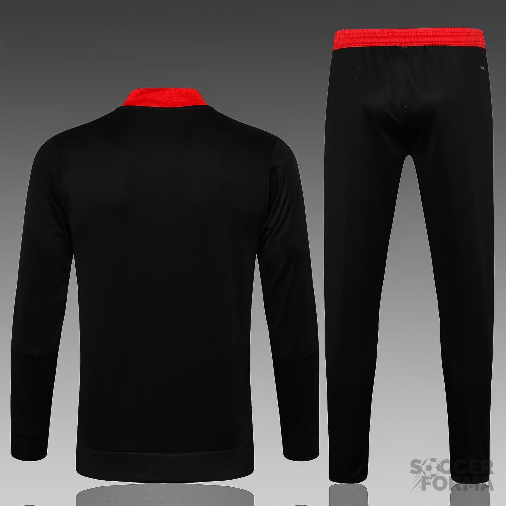 Детский спортивный костюм Манчестер Юнайтед 2021-2022 черный на молнии - вид  2