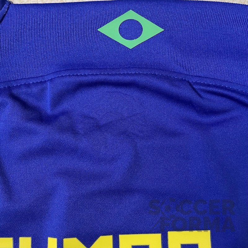 Гостевая футболка сборной Бразилии Неймар 10 с патчами - вид 3